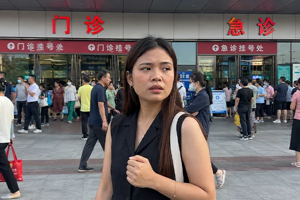 Tourist seeking help for a medical emergency pharmacy hospital translation or lost item situation