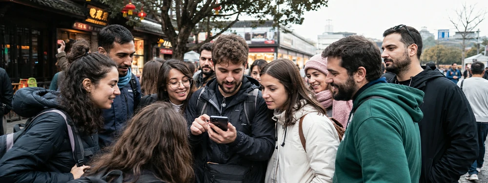 Travelers using the China travel AI assistant to plan a China trip
