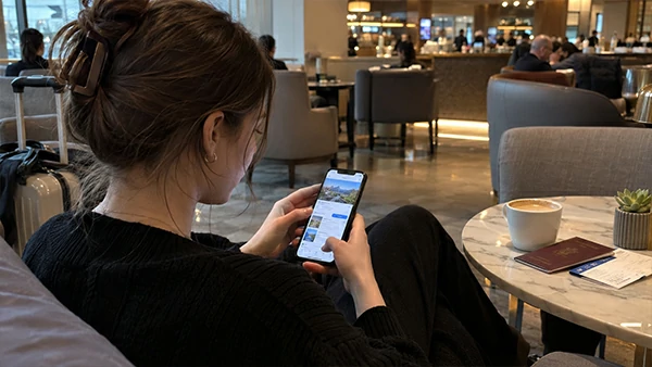 Traveler completing China attraction ticket booking with passport details ready